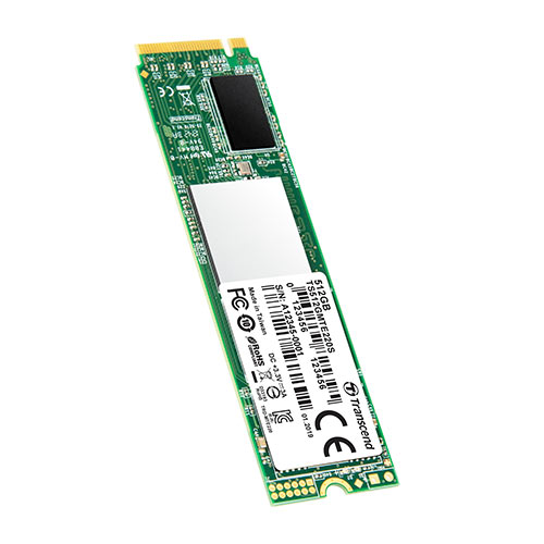 Transcend　PCIe M.2 SSD　NVMe 1.3準拠　Gen3 ×4　3D NAND　TS512GMTE220S