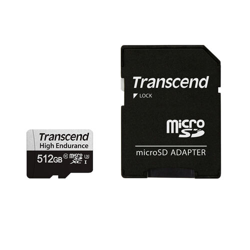 microSDXCカード Transcend 512GB Class10 UHS-I U3 高耐久 SDカード変換アダプタ付き Nintendo Switch対応 TS512GUSD350V