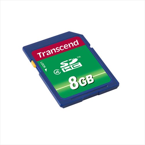 SDカード（8GB・SDHCカード・Transcend・class4）TS8GSDHC4