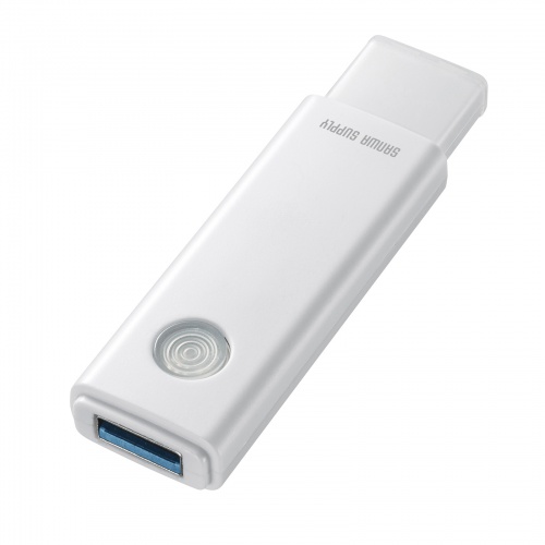 USBメモリー（USB3.2 Gen1・16GB・パスワードロックソフト付き・スライド式・ホワイト）