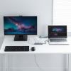 USB Type-C ハブ（HDMI・8K30Hz/4K120Hz対応・5in1・USB 10Gbps・PD100W入力・PD85W給電・接続見える化・シルバー）