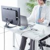 USB Type-C ハブ（HDMI・8K30Hz/4K120Hz対応・5in1・USB 10Gbps・PD100W入力・PD85W給電・接続見える化・シルバー）