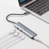 USB Type-C ハブ（HDMI・8K30Hz/4K120Hz対応・5in1・USB 10Gbps・PD100W入力・PD85W給電・接続見える化・シルバー）