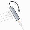 USB Type-C ハブ（HDMI・8K30Hz/4K120Hz対応・5in1・USB 10Gbps・PD100W入力・PD85W給電・接続見える化・シルバー）
