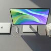 USB Type-C ハブ（HDMI・8K30Hz/4K120Hz対応・5in1・USB 10Gbps・PD100W入力・PD85W給電・接続見える化・シルバー）