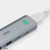 USB Type-C ハブ（HDMI・8K30Hz/4K120Hz対応・5in1・USB 10Gbps・PD100W入力・PD85W給電・接続見える化・シルバー）