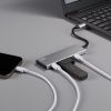 USB TypeC 4ポートハブ（USB Type-C×4・PD100W対応・10Gbps対応・高速伝送・アルミ放熱・ケーブル一体型・薄型・Windows/Mac/iPad/Chromebook）