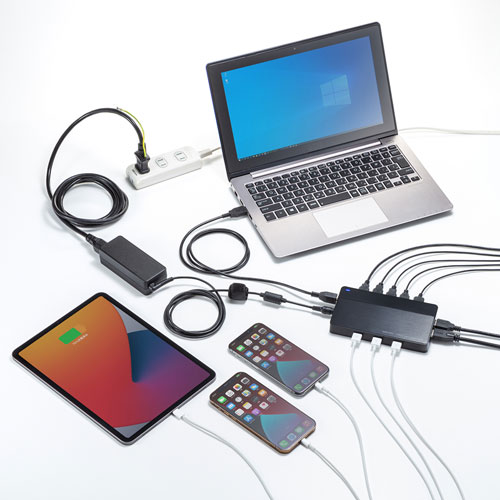 USB3.2Gen1 10ポートハブ
