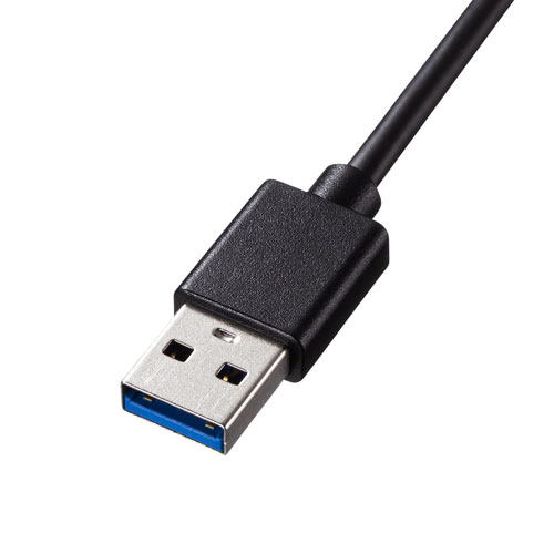 ギガビットLANアダプタ（USB3.1 Gen1 ハブ付き ・バスパワー・ブラック）