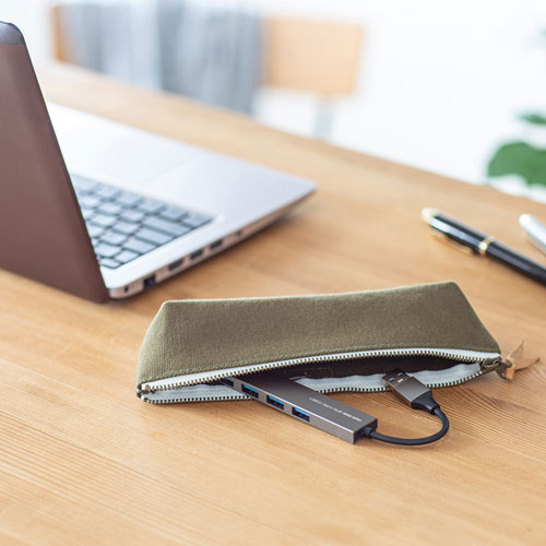 USBハブ（USB3.2・4ポート・スリムハブ） USB-3H423SN サンワサプライ