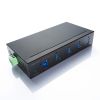 産業用USBハブ（4ポート・5Gbps・DINレール対応・-40℃対応・セルフパワー・USB-IF認証)
