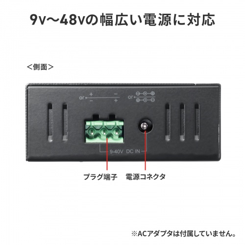 産業用USBハブ（4ポート・5Gbps・DINレール対応・-40℃対応・セルフパワー・USB-IF認証)