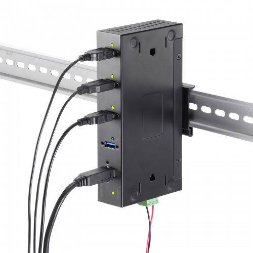 産業用USBハブ（高耐久・4ポート・5Gbps・DINレール対応・USB-IF認証品） USB-3HFA04 サンワサプライ