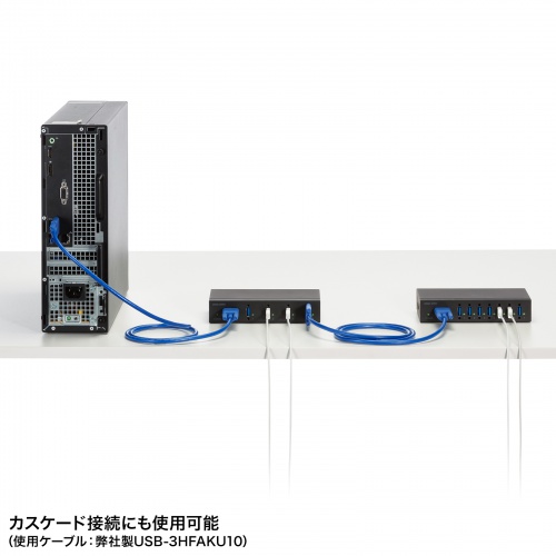 産業用USBハブ（高耐久・4ポート・5Gbps・DINレール対応・USB-IF認証品） USB-3HFA04 サンワサプライ