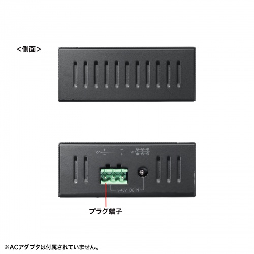 産業用USBハブ（高耐久・7ポート・5Gbps・DINレール対応・USB-IF認証品） USB-3HFA07 サンワサプライ