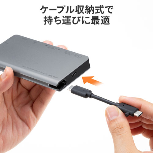 USB Type-C ドッキングハブ（VGA・HDMI・LANポート・SDカードリーダー付き）