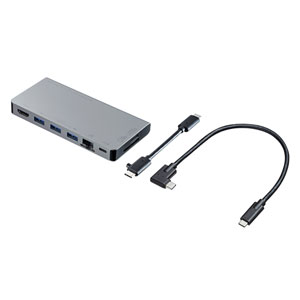 【訳あり 新品】ドッキングステーション（USB・Type-C・HDMI・LANポート・カードリーダー搭載・おすすめ）USB-3TCH14S2 サンワサプライ