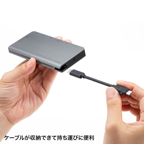 USB Type-C ドッキングハブ（HDMI・LANポート・SDカードリーダー付き