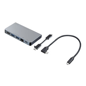 【訳あり 新品】ドッキングステーション（USB・Type-C・HDMI・LANポート搭載） USB-3TCH15S2 サンワサプライ