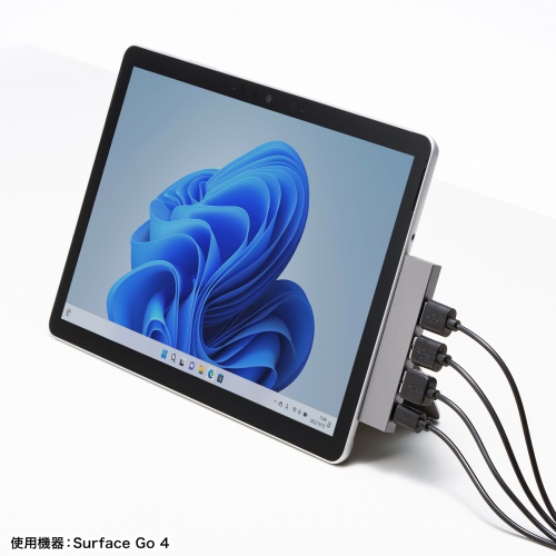 USBハブ (スリム・USB・Type-C・iPhone15・iPhone15plus・シルバー） USB-3TCH21SN サンワサプライ