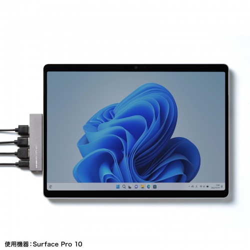 USBハブ (スリム・USB・Type-C・iPhone15・iPhone15plus・シルバー） USB-3TCH21SN サンワサプライ