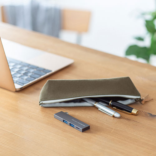 USB Type-C USBハブ（薄型・スリム・Type-Cポート・バスパワー・iPhone15対応・iPhone15plus対応・シルバー） USB-3TCH22SN サンワサプライ