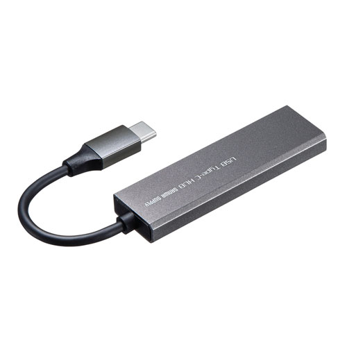 USB Type-C USBハブ（2ポート・薄型・スリム・バスパワー・iPhone15対応・iPhone15plus対応） USB-3TCH24SN サンワサプライ