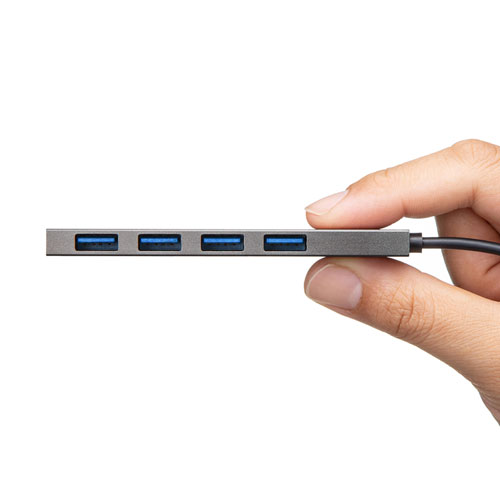 USBハブ（スリム・USB・Type-C・4ポート・iPhone15・iPhone15plus） USB-3TCH25SN