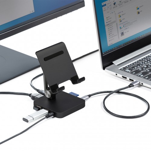 タブ3点 USBドッキングハブ（タブレットスタンド付き・USB Type-C・ USB3.0×2