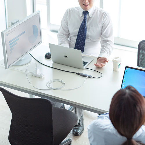 ドッキングステーション（タイプC・HDMI・充電対応） USB-3TCH37GM サンワサプライ