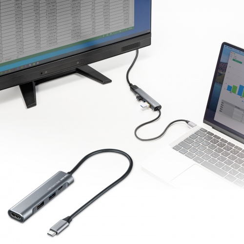 ドッキングステーション（タイプC・HDMI・充電対応） USB-3TCH37GM サンワサプライ