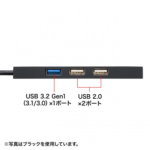 USBハブ （タイプCハブ・カードリーダー付き・3ポート・iPad Pro M4・iPad Air M2・ホワイト) USB-3TCHC16W サンワサプライ