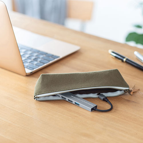 タイプCハブ（3ポート・コンボハブ・スリムハブ・カードリーダー付き・iPad Pro M4・iPad Air M2） USB-3TCHC19S サンワサプライ