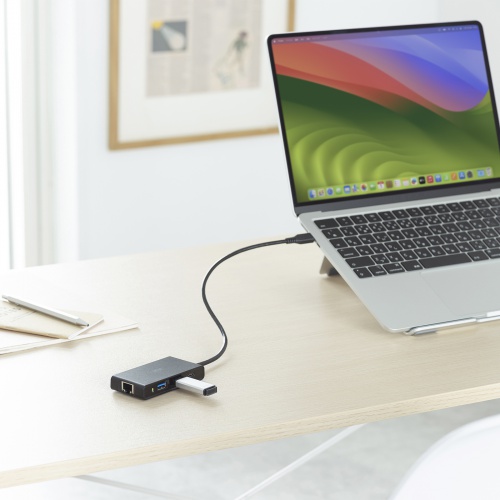 USBハブ タイプC 3ポート セルフパワー LAN 充電 サンワサプライ