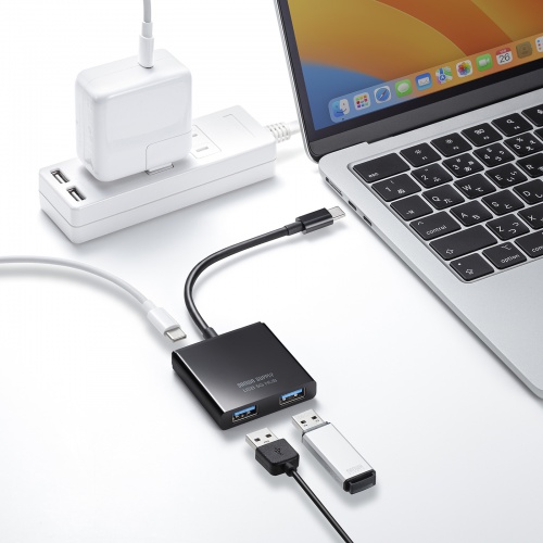 USBハブ（Type-Cハブ・A×2/C×1） USB-3TCP9BK サンワサプライ