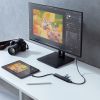 USB-C ハブ（6-in-1・HDMI・4K30Hz・映像出力・USB-Cポート搭載・USB 5Gbps・USB-Aポート搭載・カードリーダー・ブラック）