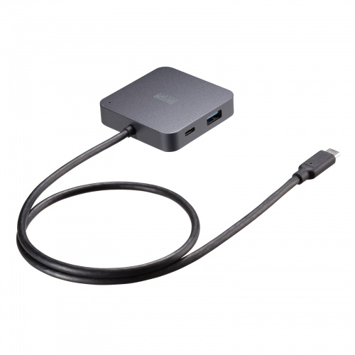 USB-Cハブ（2画面出力・HDMI×2・Type-C映像出力可能・マルチディスプレイ・4K/60Hz・PD100W入力・USB5Gbps・ケーブル長60cm）