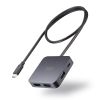 USB-Cハブ（2画面出力・HDMI×2・Type-C映像出力可能・マルチディスプレイ・4K/60Hz・PD100W入力・USB5Gbps・ケーブル長60cm）