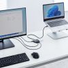 USB-Cハブ（2画面出力・HDMI×2・Type-C映像出力可能・マルチディスプレイ・4K/60Hz・PD100W入力・USB5Gbps・ケーブル長60cm）