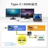 USB-Cハブ（2画面出力・HDMI×2・Type-C映像出力可能・マルチディスプレイ・4K/60Hz・PD100W入力・USB5Gbps・ケーブル長60cm）