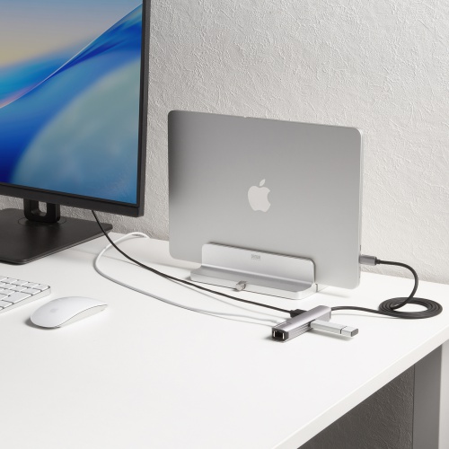 USB Type-Cドッキングハブ（スリム・HDMI映像出力・USB A×1・USB-C×1・LAN・PD100W対応・放熱構造・100cm）