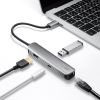 USB Type--C ハブ（スリム・HDMI映像出力・USB A×1・USB-C×1・LAN・PD100W対応・放熱構造・15cm）