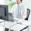 USB Type--C ハブ（スリム・HDMI映像出力・USB A×1・USB-C×1・LAN・PD100W対応・放熱構造・15cm）