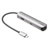 USB Type--C ハブ（スリム・HDMI映像出力・USB A×1・USB-C×1・LAN・PD100W対応・放熱構造・15cm）