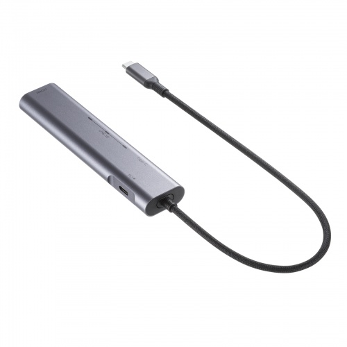 ドッキングステーション（USB Type-C・画面ON/OFFスイッチ付き・HDMI・4K/60Hz・USB PD100W対応・USB 5Gbps・ケーブル一体型・モバイル・持ち運び）