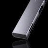 USBハブ（USB-C接続・5-in-1・薄型・スリム・カードリーダー付き・USB 5Gbps・Type-C・PD100W・ケーブル10cm・USB-A×2）