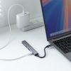 USBハブ（USB-C接続・5-in-1・薄型・スリム・カードリーダー付き・USB 5Gbps・Type-C・PD100W・ケーブル10cm・USB-A×2）