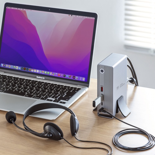 【在庫限り処分特価品！】ドッキングステーション（USBハブ・Type-C・4K×3画面出力対応・PD対応・100W・おすすめ） USB-CVDK10 サンワサプライ