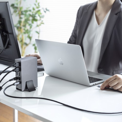 【在庫限り処分特価品！】ドッキングステーション（USBハブ・Type-C・4K×3画面出力対応・PD対応・100W・おすすめ） USB-CVDK10 サンワサプライ