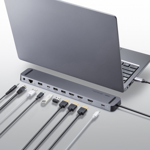 ドッキングステーション（タイプC・HDMI・3画面出力対応） USB-CVDK13 サンワサプライ